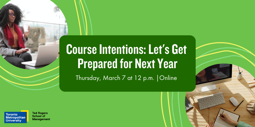 Upper Year Webinars - Course Intentions - March 7